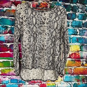 NWT Good American Strappy Back High Low Shirt Top Blouse Size 3